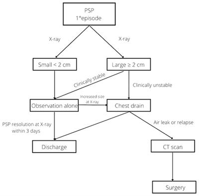 Management of Primary Spontaneous Pneumothorax in a Third-Level Pediatric Surgical Center: A Retrospective Study